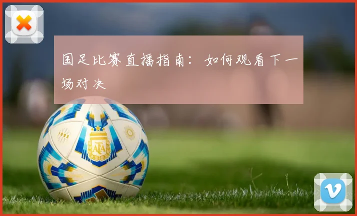 国足比赛直播指南：如何观看下一场对决